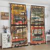 1950s Blackout Window Curtains, Vintage Car Signs Automobile Advertising Premium Car Classics Servicing Window Drapes, for Living Room Bedroom 36(W)*63(L) 2 Panels view 4