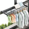 Hanging Clothes Drying Rack Retractable Foldable Clothes Hanger for Balcony Railings Windowsill Radiator Airer Clothes Hanger Rack Laundry Room Storage Organization view 1