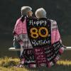 Amonee-YL 80th Birthday Gifts for Women, 80 Birthday Gift Blanket 60"X80", Best Gifts for 80 Year Old, 80th Birthday Decorations, 80 Year Old Bday Gifts for Women, Birthday Gifts for 80 Yr view 3