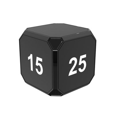 HXBER Cube Timer, Cube Timer Sensor Rotating Timer Squre Work Out Custom with LED Screen Vibrate and Sound Alarm Silent Operation 5/15/25/45 Minutes for Kids Kitchen Time Management Tool for Test