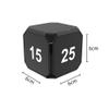 HXBER Cube Timer, Cube Timer Sensor Rotating Timer Squre Work Out Custom with LED Screen Vibrate and Sound Alarm Silent Operation 5/15/25/45 Minutes for Kids Kitchen Time Management Tool for Test view 3