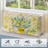 Eucalyptus Lemon Indoor Air Conditioner Cover for Window Units, Double Insulation Adjustable Waterproof Indoor AC Cover with Elastic Straps Retro Summer Tropical Bottle Flower 17" x 13" x 3.5" view 4