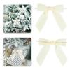 LIZLOVESS Ivory Velvet Ribbon Christmas Bow 5 Inch Premade Cream Bows for Christmas Tree Hanging Decorations Gift Wrapping Wreaths Crafts Outdoor Indoor Home Decor Wedding, Pack of 12 view 1