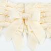 LIZLOVESS Ivory Velvet Ribbon Christmas Bow 5 Inch Premade Cream Bows for Christmas Tree Hanging Decorations Gift Wrapping Wreaths Crafts Outdoor Indoor Home Decor Wedding, Pack of 12 view 3