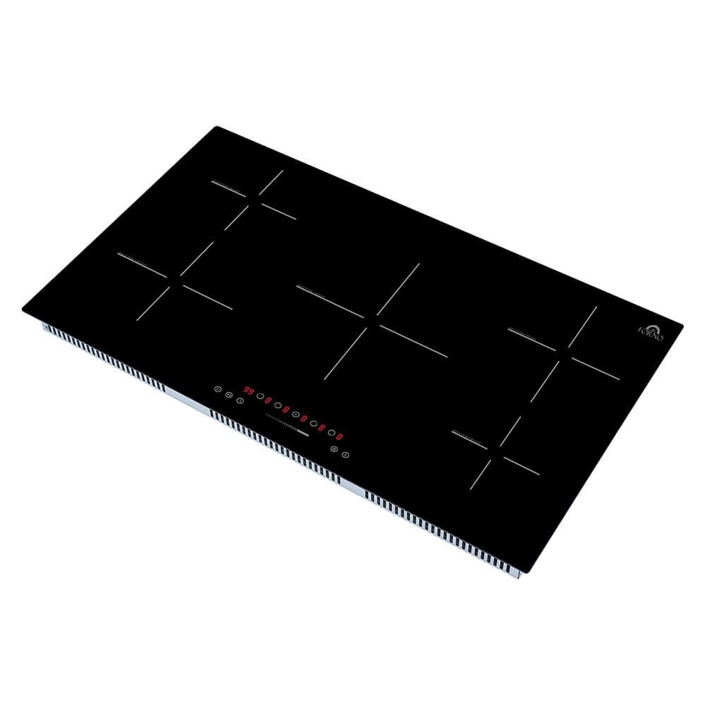 Parco 36-Inch Induction Cooktop, 5 Zones, 10200W, Touch Control, 9 Power Levels & Booster Function