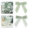 LIZLOVESS Sage Green Velvet Ribbon Christmas Bow 5 Inch, Pack of 12 view 1