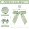 LIZLOVESS Sage Green Velvet Ribbon Christmas Bow 5 Inch, Pack of 12 view 2