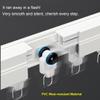 GZDXBF Ceiling Curtain Track - Bendable - Sliding Curtain Rail for L, U, Circle Shape Shower Curtain Track Rv Curtain Track System Room Divider DIY(White-Ceiling,180cm(2 * 90cm)) view 4