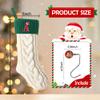 Christmas Stockings Personalized Custom Initials 18 Inches Knitted Christmas Stockings with Letter Fireplace Hanging Monogram Xmas Stockings for Kids,Family Holiday Party DecorationWhite and Green W view 2