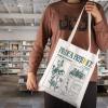 JNIAP Reader Bookworm Gift Literature Literary Book Tote Bag Book Lover Gift (Literary Book Tote Bag) view 2