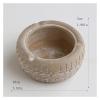 Ashtrays anguo-222 Ashtray Desktop Retro Tire Shape Ash trays Restaurant Bar Home Creative Ash Tray Outdoor 4 Inch Portable Ashtray Portable Ashtray -Green(Red) view 2