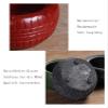 Ashtrays anguo-222 Ashtray Desktop Retro Tire Shape Ash trays Restaurant Bar Home Creative Ash Tray Outdoor 4 Inch Portable Ashtray Portable Ashtray -Green(Red) view 3