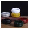 Ashtrays anguo-222 Ashtray Desktop Retro Tire Shape Ash trays Restaurant Bar Home Creative Ash Tray Outdoor 4 Inch Portable Ashtray Portable Ashtray -Green(Red) view 4