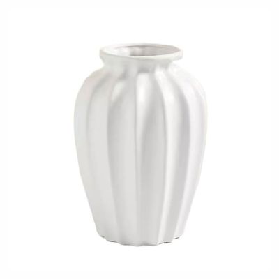 Table Decor Vase Retro Cream Style Ceramic Vase Advanced Water Flower Arrangement Rose Fresh Flowers Living Room Decoration Flower Vases for Centerpieces(B,A)