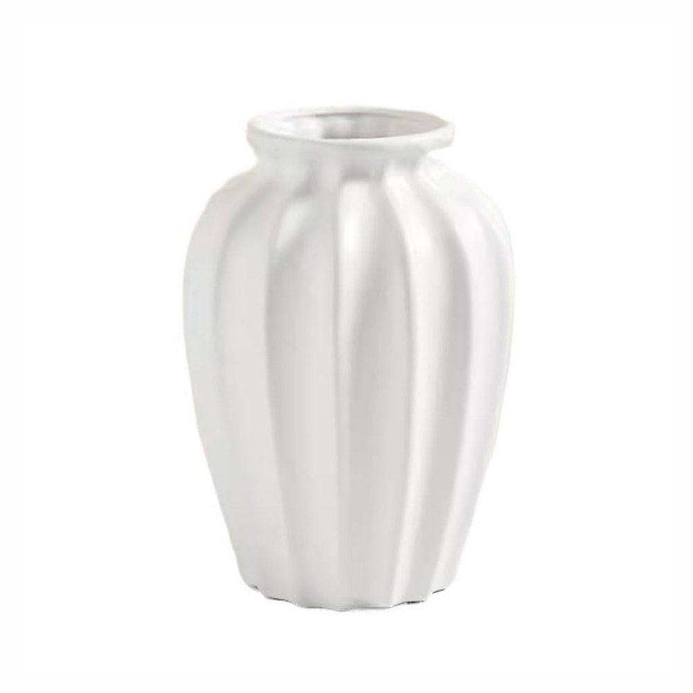 Table Decor Vase Retro Cream Style Ceramic Vase Advanced Water Flower Arrangement Rose Fresh Flowers Living Room Decoration Flower Vases for Centerpieces(B,A)