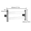 44854086.5 MM 21W 304 Stainless Steel Heated Towel Rail Wall-Mounted Towel Rail Bathroom RadiatorExternal/Hidden (Right Out) view 3