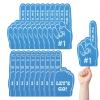 Cansybil 20 Pcs Mini Foam Fingers, We're Number 1 Finger Foam Fingers,Sports Fan Foam Finger,Cheerleader Foam Hands - Designed for all kinds of sports events, games, schools and stadiums (Blue) view 1