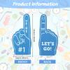 Cansybil 20 Pcs Mini Foam Fingers, We're Number 1 Finger Foam Fingers,Sports Fan Foam Finger,Cheerleader Foam Hands - Designed for all kinds of sports events, games, schools and stadiums (Blue) view 2