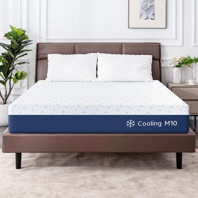 Gelsea Queen Mattress,10 Inch Queen Size Mattress in a Box, Gel Memory Foam Mattress for Cool Sleep High Density Foam Support & Improve Sleep Mattresses, Pressure Relief, Medium Firm 80" X 60" X 10"