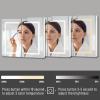 Double Door LED Bathroom Mirror Cabinet,Wall Mounted Lighted Vanity Mirror,Rectangle Bathroom Makeup Mirror,LED Bathroom Wall Medicine Cabinet,with Lights,for Bedroom, Living Room, Kitchen (White) view 3