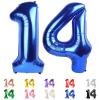 14 Balloon Numbers, Happy 14th Birthday Decorations for Girls Boys, 40 In 41st Dark Blue Balloons for Engagement, Wedding, Celebration Party, Graduations, Photo Shoot view 1