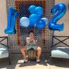14 Balloon Numbers, Happy 14th Birthday Decorations for Girls Boys, 40 In 41st Dark Blue Balloons for Engagement, Wedding, Celebration Party, Graduations, Photo Shoot view 2