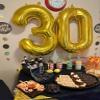 30 Balloon Numbers, Number Balloons 40 In 30th Birthday Decorations for Her Him, Gold Birthday Party Decorations for Wedding, Celebration Party, Graduations view 2