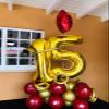 30 Balloon Numbers, Number Balloons 40 In 30th Birthday Decorations for Her Him, Gold Birthday Party Decorations for Wedding, Celebration Party, Graduations view 3