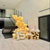 30 Balloon Numbers, Cream Number Balloons 40 In 30th Birthday Decorations for Women Men, Happy Birthday Party Decorations Balloons for Wedding, Celebration Party, Graduations view 4