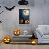 abrtolpffo The Spooky Starry Night Canvas Wall Art, Black Cat and Pumpkin Painting Poster, Whimsical Halloween Wall Art, Gothic Dark Academia Wall Decor, Whimsigoth Aesthetic Poster 24x36in Unframed view 4