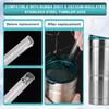 6pcs Reusable Plastic Straws for Bubba 24oz Tumblers, with Stainless Steel Cleaning Brush, Transparent Water Bottle Straws Accessories for Bubba 24oz Envy S Cup (BPA Free) view 3