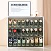 beehomay Shoe Slots Organizer,Adjustable Shoe Rack with Three Levels,Shoe stackers for a Pair of Shoes (Green Clear, 20 Pack) view 2