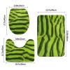Bathroom Rugs Sets 3 Piece, Soft Absorbent Bath Rug, Anti -Slip Bath Carpet, Toilet Cover Mat, U-Shaped and Floor Mats, Bath Mat Set for Bathroom, Machine Washable view 2