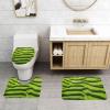 Bathroom Rugs Sets 3 Piece, Soft Absorbent Bath Rug, Anti -Slip Bath Carpet, Toilet Cover Mat, U-Shaped and Floor Mats, Bath Mat Set for Bathroom, Machine Washable view 3