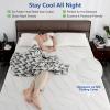 3 Inch Full Size Firm Mattress Topper with Ice Silk Cover, Premium Cooling Gel+Bamboo High Density Memory Foam Mattress Topper, CertiPUR-US Bed Topper for Pain Relief, 74"x54" view 2