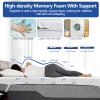 3 Inch Full Size Firm Mattress Topper with Ice Silk Cover, Premium Cooling Gel+Bamboo High Density Memory Foam Mattress Topper, CertiPUR-US Bed Topper for Pain Relief, 74"x54" view 3