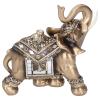 Sunicon Elephant Statue,Resin Elephant Statue Wealth Lucky Feng Shui Figurine Resin Crafts Ornament for Home Office Desktop Decoration (Top Gold Large Size 16.5 * 8 * 16cm) view 3