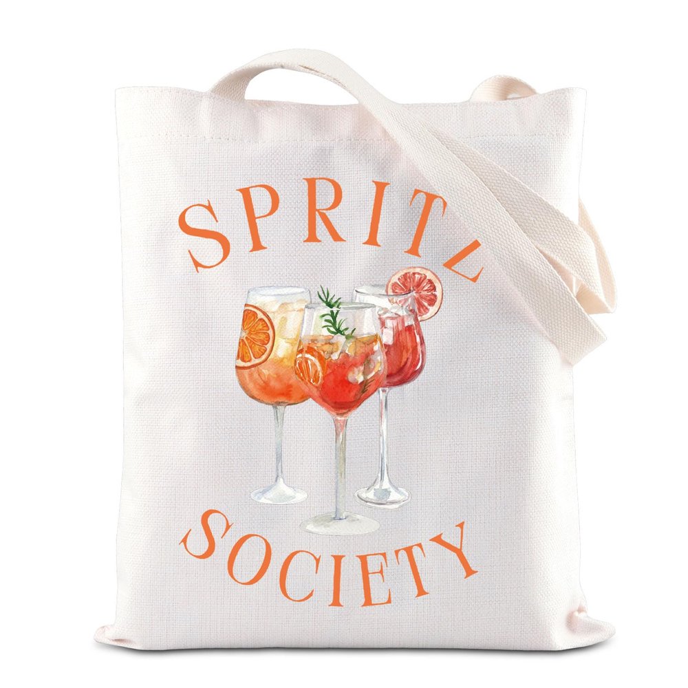 Aperol Spritz Society Tote Bag Bachelorette Gift Aperol Spritz Social Club Gift Italian Cocktail Lover Canvas Bag (SpritzSocietyToteS)