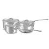 Mauviel M'Cook SB 5-Ply Stainless Steel 7-Piece Cookware Set With Brushed Cast Stainless Steel Handles, Made In France view 1