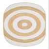 4x15 Oval Kilim Jute Runner  Oval Handmade Boho Rug, Flatweave Natural Jute, Solid White Beige 0.27" Thick Runner for Corridor, Entryway, Staircase, Hallway view 1
