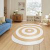 4x15 Oval Kilim Jute Runner  Oval Handmade Boho Rug, Flatweave Natural Jute, Solid White Beige 0.27" Thick Runner for Corridor, Entryway, Staircase, Hallway view 2