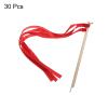 MECCANIXITY 30Pcs Wedding Party Ribbon Streamers Sticks for Wedding Party Celebration Red view 3