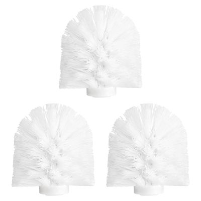 uxcell 5 Pcs Toilet Bowl Brush Replacement Head 12mm, Toilet Scrub Brush Cleaning Round Ball Shaped Toilet Brushes Heads White