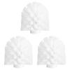 uxcell 5 Pcs Toilet Bowl Brush Replacement Head 12mm, Toilet Scrub Brush Cleaning Round Ball Shaped Toilet Brushes Heads White view 1