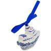 Polmedia Polish Pottery Boat Ornament UNIKAT - Currant Wreath Pattern Handmade in Boleslawiec Poland + Certificate of Authenticity view 3