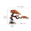 Artificial Plants Artificial Bonsai Tree Simulated Autumn Golden Leaves Living Room Office Welcome Tree Potted Plant Chinese Ink Ceramic Flowerpot Fake Plants Bonsai Tree view 2
