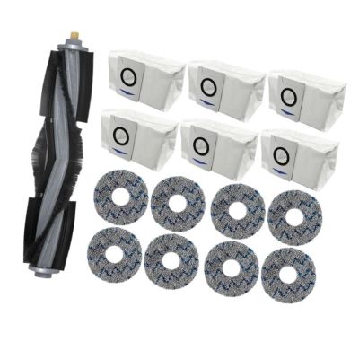 Compatible For Ecovacs X1 OMNI T10 TURBO Vacuum Cleaner Robot Filter Side Brush Cleaning Cloth Spare Parts Dust Box Accessories(15 pcs Dust Bag)
