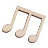 100Pcs Music Note Mixed Decorative Note Embellishments. These are for Concert, Christmas Party, or Home Decorations. (Wooden Musical Notes) view 3