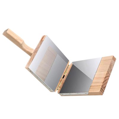 BEBEMOKO Dumpling Wrappers Mold Wooden Dough Presser Dumpling Skin Mold Maker Easy to Use