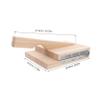 BEBEMOKO Dumpling Wrappers Mold Wooden Dough Presser Dumpling Skin Mold Maker Easy to Use view 2